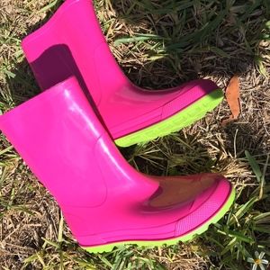 Girls Pink rain Boots